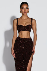 Inaya Bralette - Plum Brown